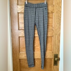 SMARTWOOL Black/Cream Thermal Merino Base Layer Bottom Size S